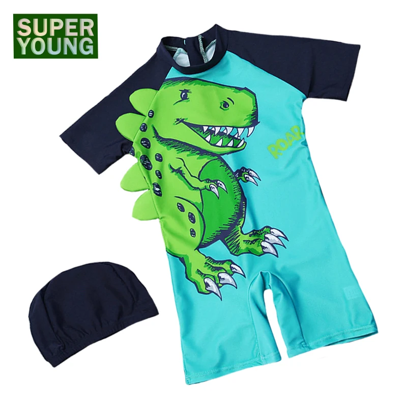 

UV Protection Children Swimwear Toddler Boys Cartoon Dinosaur UPF50+ Swimsuit Kids Swimming Bathing Suit Baby Swim Set Beachwear