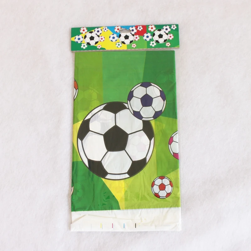 Пластиковая скатерть для футбола, футбола,, скатерть, водонепроницаемая, для детей, на день рождения, украшения, 180*108 см