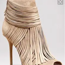 Дешевая цена; Лидер продаж; замшевые ботильоны с бахромой черного и бежевого цвета; обувь на высоких каблуках; сандалии-гладиаторы с открытым носком; женские ботинки с бахромой; женская обувь