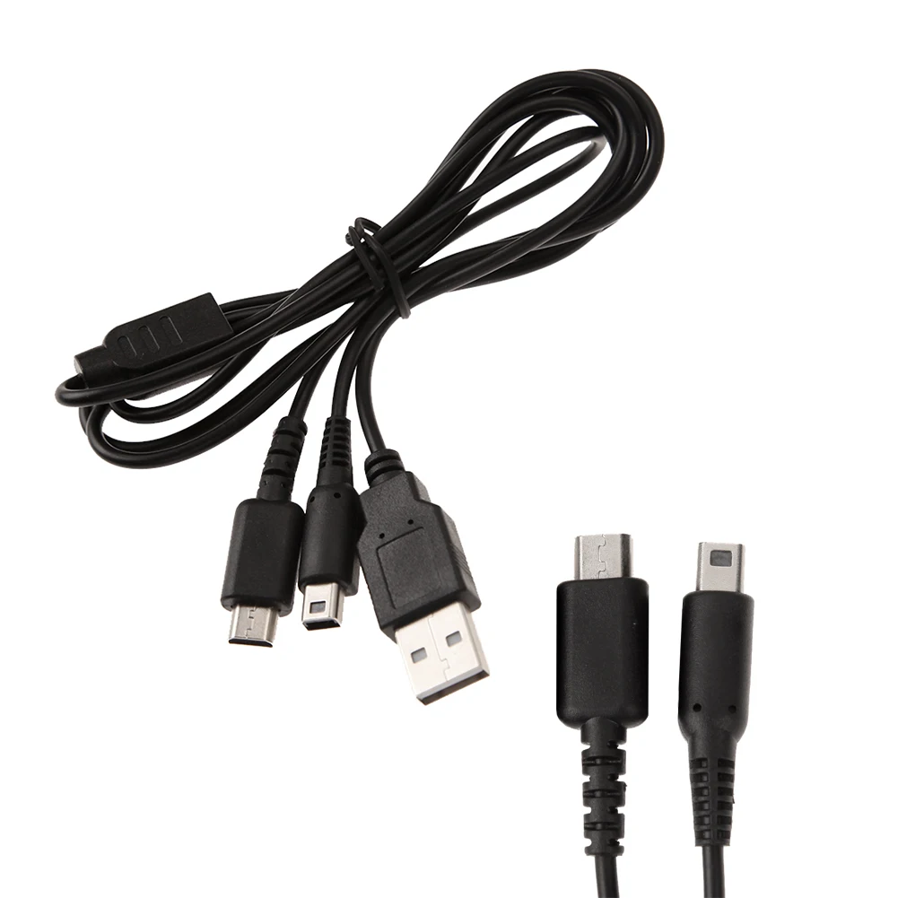 1 шт. Новый 2 в USB кабель для зарядки данных двойное соединение Nintendo NDSI 3DS NDSL