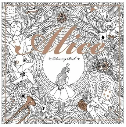 Alice In Wonderland Coloring Book Korean  Coloring Pages