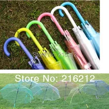 10 шт модный утолщенный прозрачный зонтик Экологичная производительность bumbershoot солнцезащитный зонт