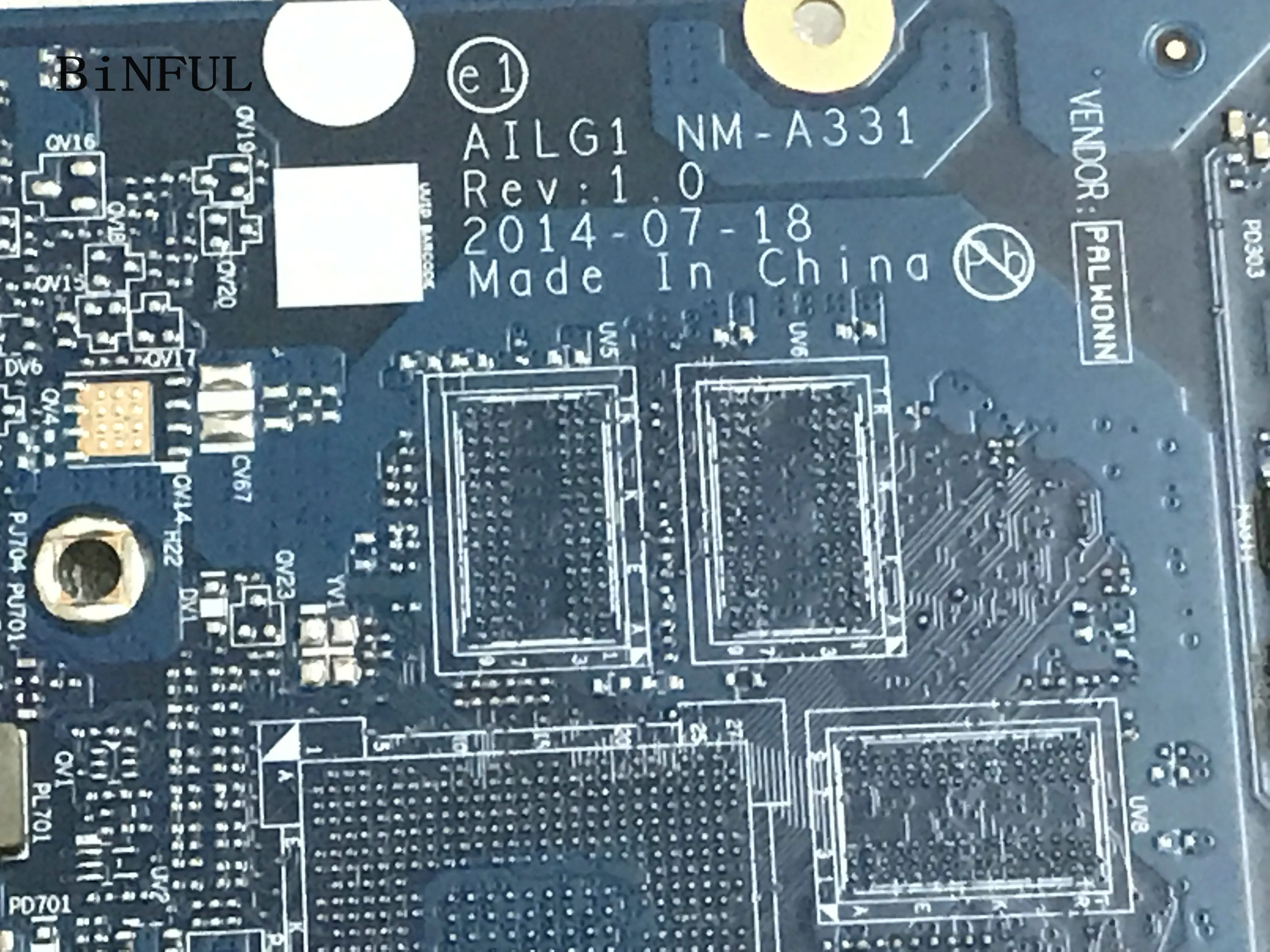BiNFUL STOCK new item   AILG1 NM-A331 FOR LENOVO 