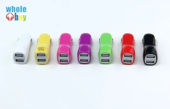 

100pcs/lot Duckbilled duck mouth type Power Car Charger With 2 USB Port For Samsung For Iphone6 5 5S For Nokia