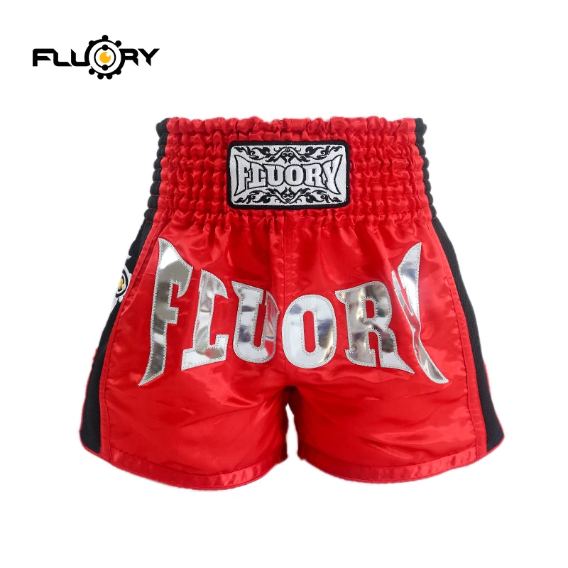 Мужские и женские шорты muay thai FLUORY MTSF30 спортивные штаны для бокса mma|Боксерские