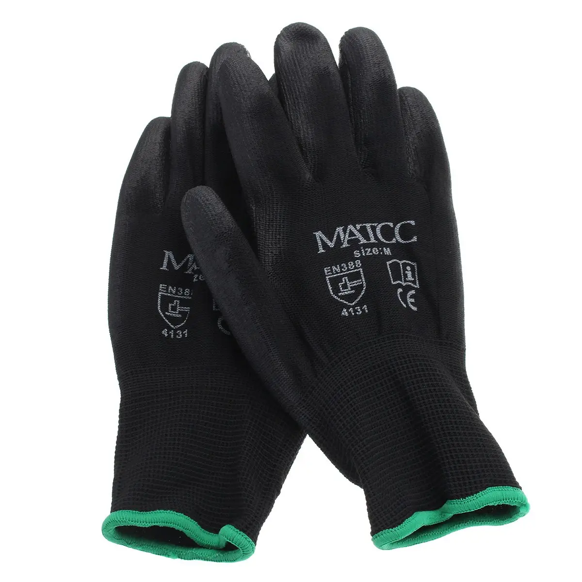 Safurance 12 пар ПУ нитриловые защитные рабочие перчатки садовые строительные рукавицы с захватом Размер M/L/XL безопасность на рабочем месте