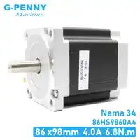NEMA 34 CNC ステッピングモータ 86 × 98 ミリメートル 7.0N.m 6A D14mm ステッピングモータ 972Oz-in cnc 彫刻機と 3D プリンタ!