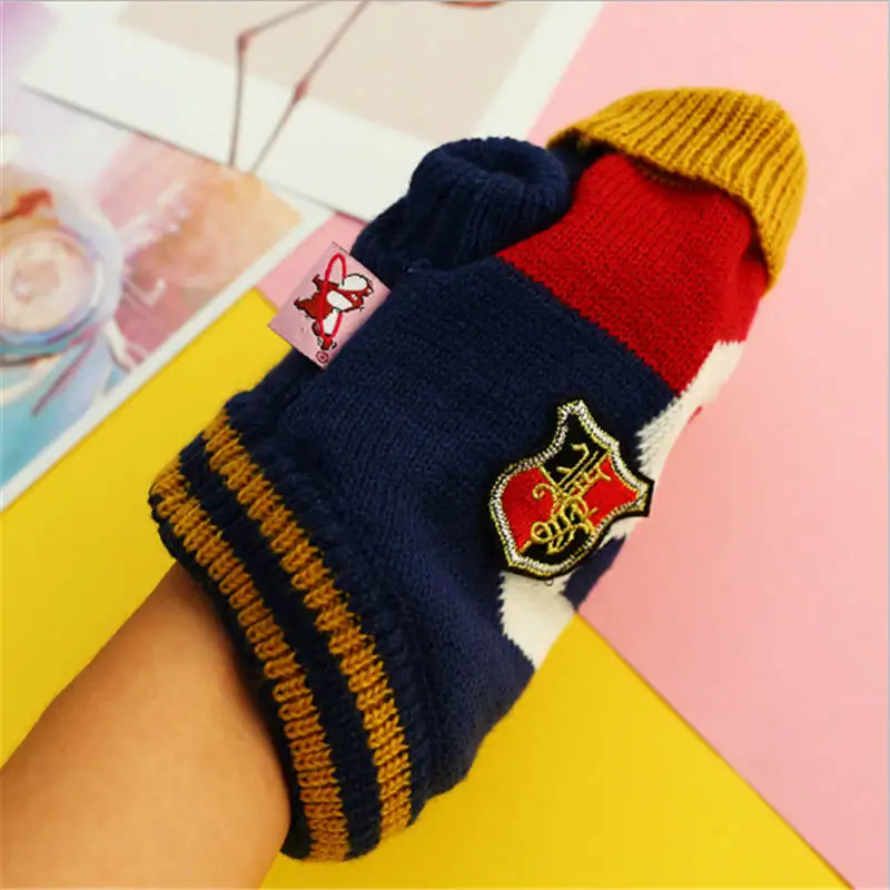 Осень/Зима Мультфильм Pet Puppy Cat пальто куртка теплый флис собака костюмы Одежда