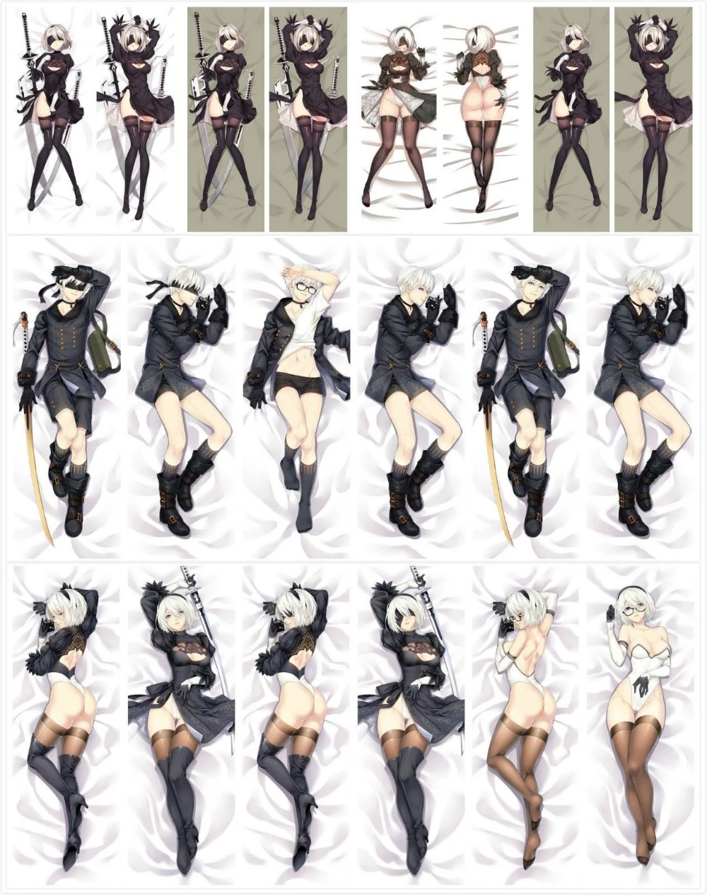 New Hot Game Dakimakura NieRAutomata YoRHa 2B Hugging Body Pillow