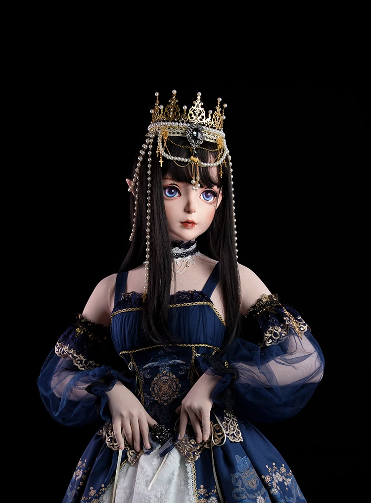 Dollkii-A) высокое качество ручной работы для женщин Девушка Смола половина головы косплей японский ролевые игры BJD маска кигуруми кукла Трансвестит маска