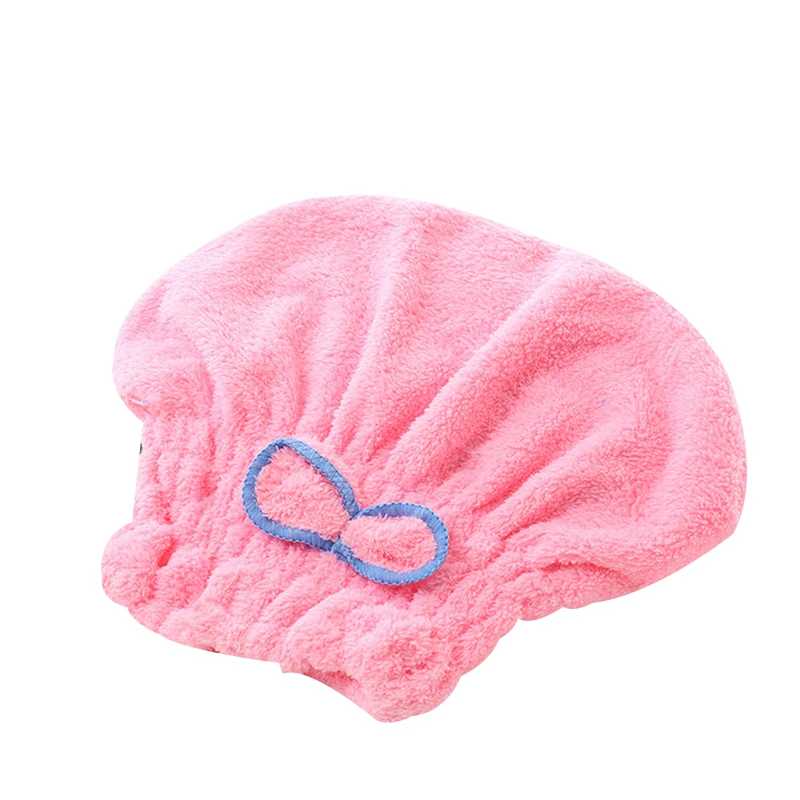 Микрофибра быстросохнущее полотенце для сушки волос бантик Коралловое бархатное банное колпачок сильное поглощение воды волосы сухой душ ванна шапка инструмент