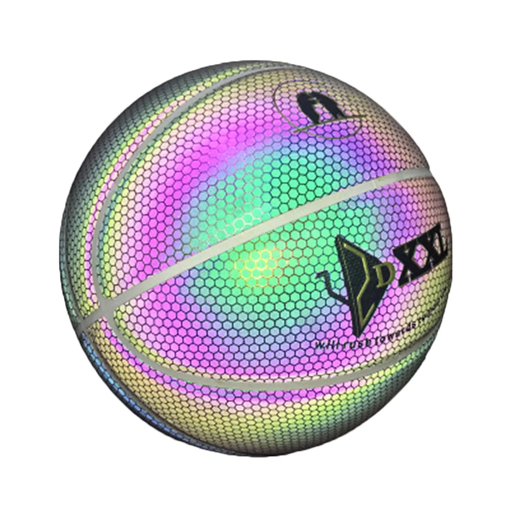 

Luminous Basketball Night Game Street PU Glowing Rainbow Light Children Training Tool KH889