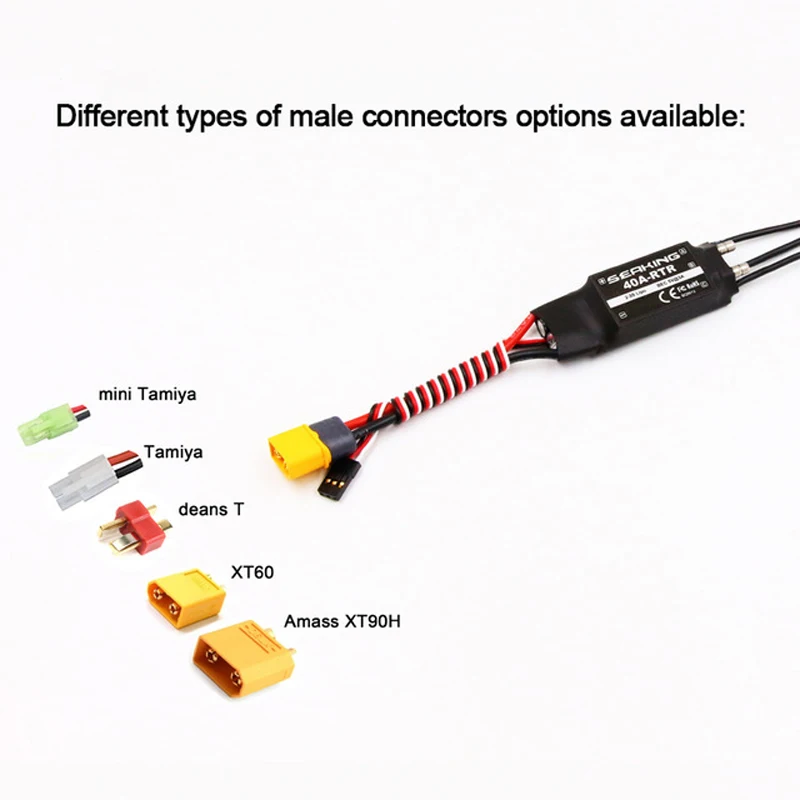 

1pcs Hobbywing Seaking 40A Dual-way Water-cooled ESC Bidirectional Water-poof Electronic Speed Controller 2-3S for RC FT009 Boat