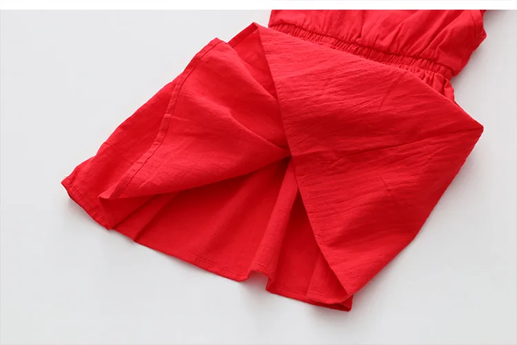2018 Summer 2 3 4 6 8 10 Years Birthday Children Red Blue Backless Princess Elegant Bow Kids Party Dance Prom Dress For Girls (22)