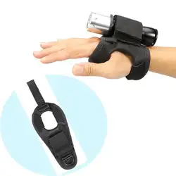 Перчатки с фонариком для дайвинга, подводная горелка, держатель для рук, нейлоновая перчатка, перчатки, Регулируемый мягкий черный;