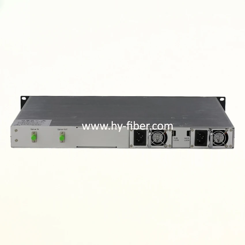 

CATV 1550nm Optical Amplifier EDFA 17dBm FC/APC Fiber Port Dual Power Supply 220V or 48V
