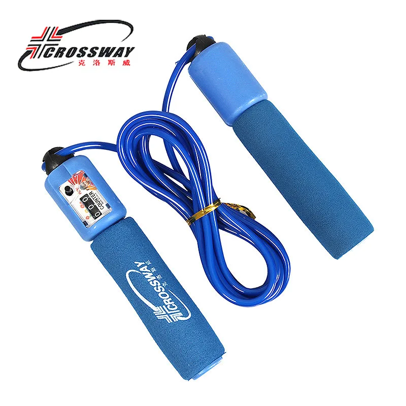 

CROSSWAY Adjustable Counting Skipping Rope Fitness Speed Jump Rope Boxing Exercise Gym Accessories Workout Sport Durable Rope