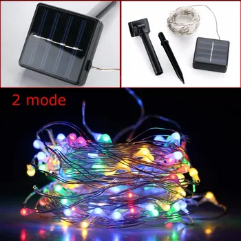 

Hot 10M 100 LED Solar Power String Light Outdoor Waterproof Garden Decoration Fairy Starry Copper Wire Light