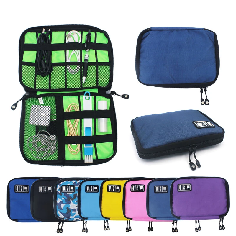 Portable Cable Organizer Bag Travel Digital Electronic Accessories
