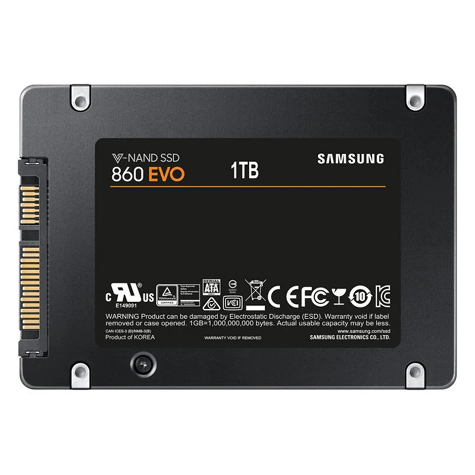 SAMSUNG 250 ГБ 500 ГБ 1 ТБ внутренний SSD 860 EVO твердотельный диск HD Жесткий диск SATA3 2,5 для ноутбуков настольных ПК