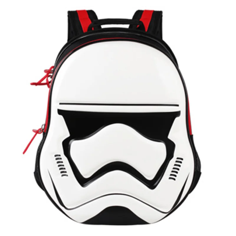 New 3D Black Blue Star Wars Stormtrooper Boys School Bag For Kids Children Primary School Book Backpack Bag