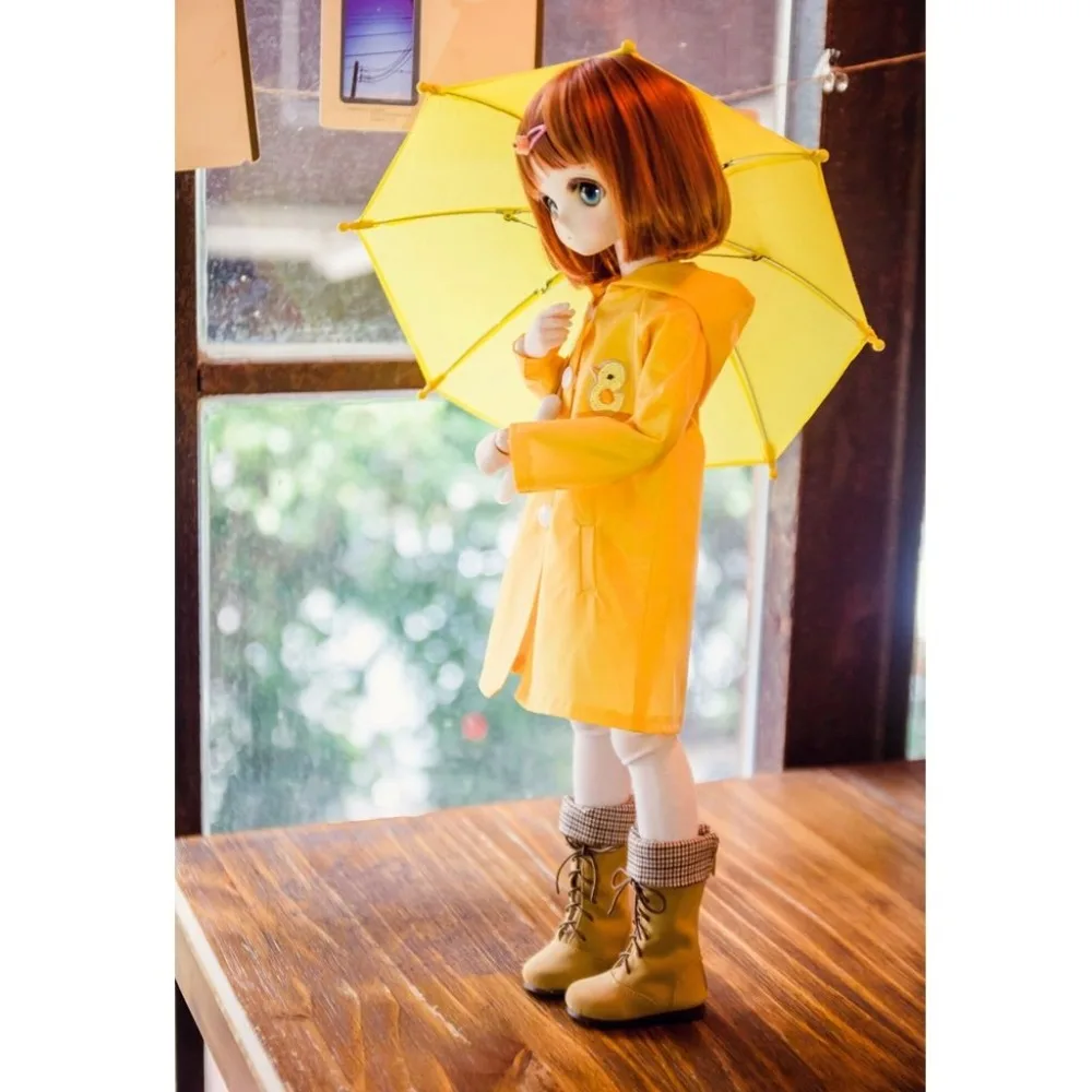 PF Clear//Yellow RainCoat For 1//3 1//4 1//6 SD DZ AOD BJD Dolls Dollfie Outfits