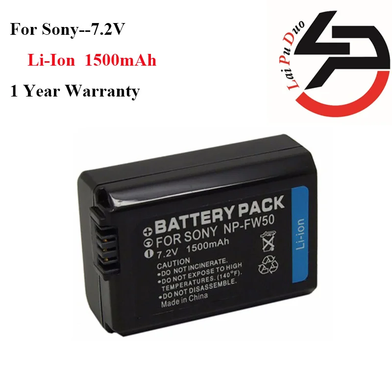 

1500mah 100% brand new Replacement Camera Battery For Sony NP-FW50 DLSR A33 NEX-5R NEX-F3 NEX3NLB SLT-A33B SLT-A55VY NEX-5NKS