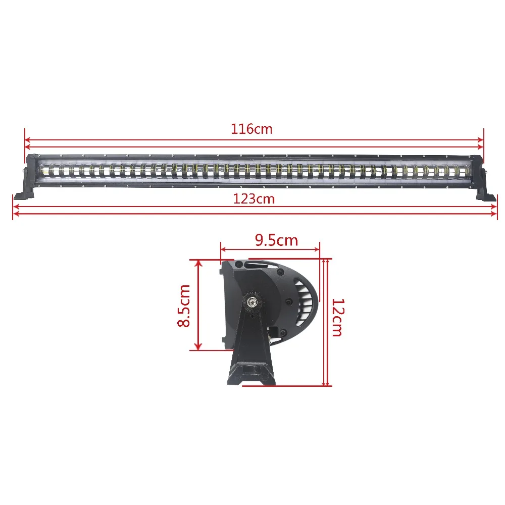 

46" inch 210W LED Light Bar with controller Wire for Work Driving Fog lights with Halo Ring DRL Boat Truck 4x4 SUV ATV Off Road