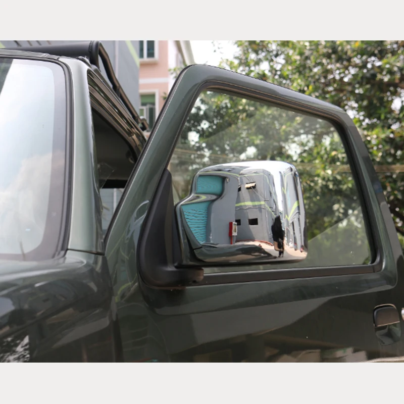 Rear View Mirror Rear-view Backup Decorative Chrome Cover Case Protection car styling For Suzuki Jimny Car Accessories