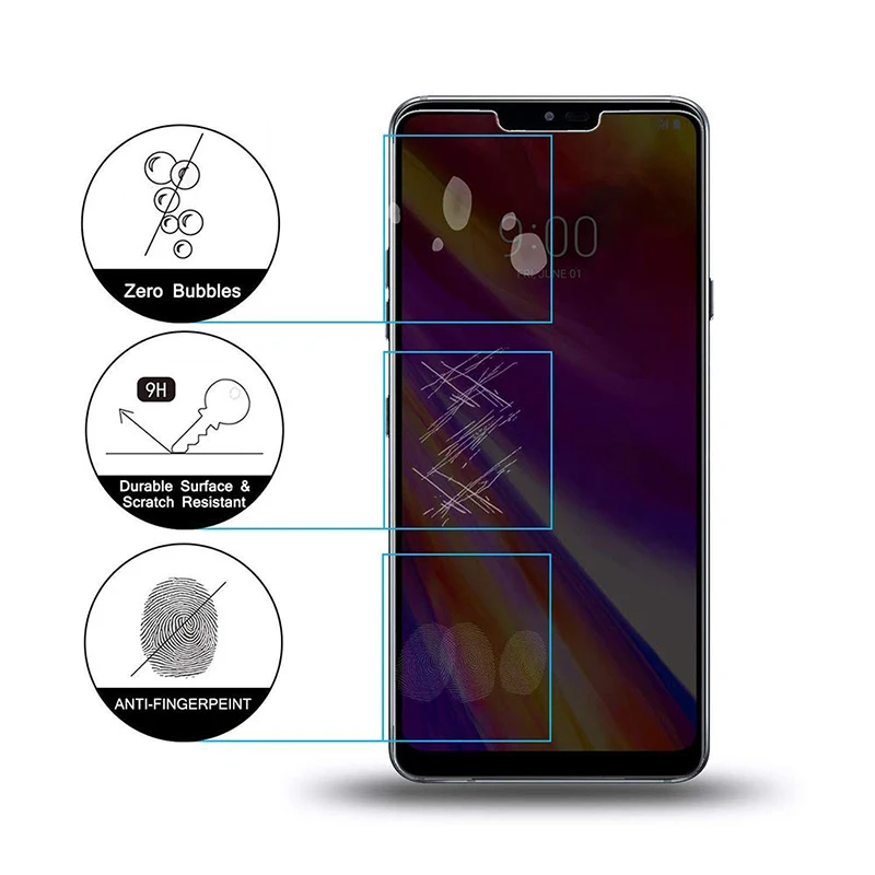 EXUNTON для LG V40 G7 конфиденциальность Анти-шпион 9H Закаленное стекло Защитная пленка для экрана для LG V 40 G7 Антибликовая Защитная пленка для экрана