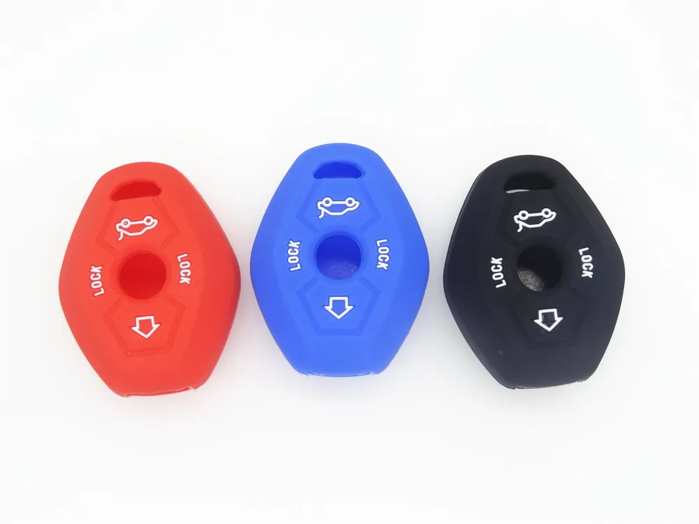 

AUTEWODE 3B Remote Silicone Key Case Car Styling Cover For BMW X3 X5 Z3 Z4 3 5 7 Series E38 E39 E46 E83 FOB Set Protective
