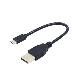 12 см USB Micro USB кабель питания черный линии электропередачи для Raspberry Pi 3 Модель B +/3B /Zero W Портативный провод питания для Power Bank