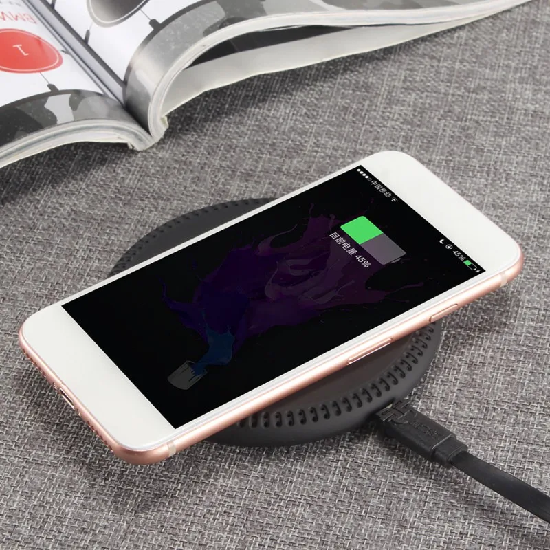 

10W Fast Charging Phone Wireless Charger Qi Standard Charging Station For IPhone8/X For Galaxy S7/S8