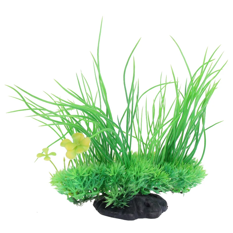 2017 8 inch Aquarium Artificial Plant Grass Green Plastic Water Grass