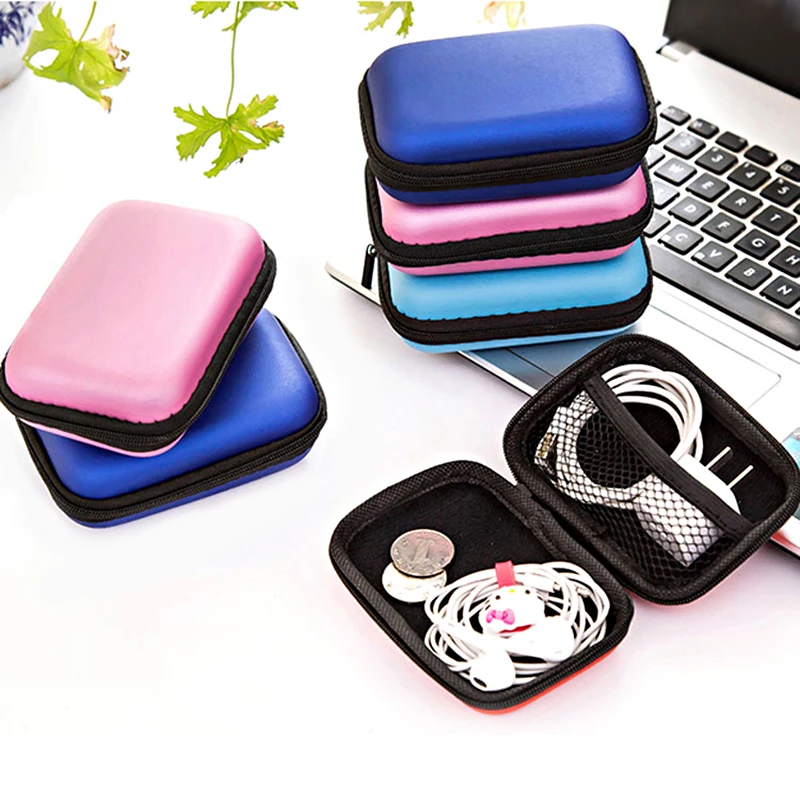 

Phone Cable Data Line Storage Charger Package Earphone Headset Storages Jewelry Hair Accessories Box Make Up Bag Zipper for