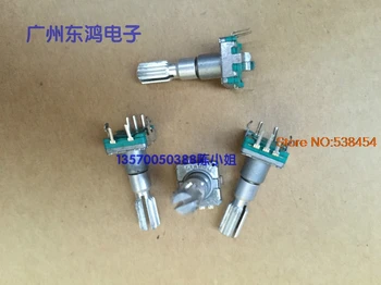 

2PCS EC11 series encoder 30 positioning number 15 pulse point sawtooth length 25MM