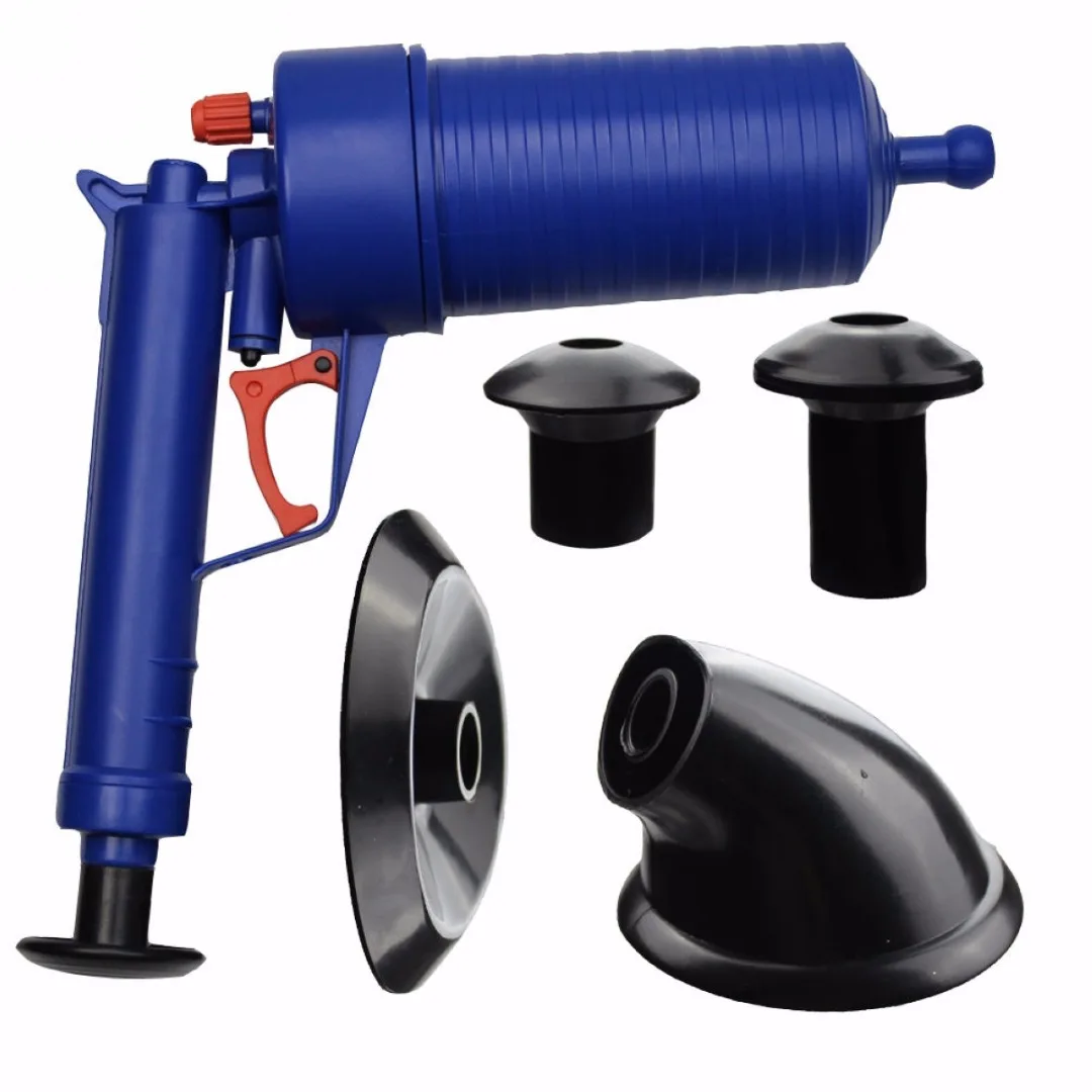 JX-LCLYL Toilet Floor Drain Canalisation Air Power Plunger Blaster Pump Cleaner Home