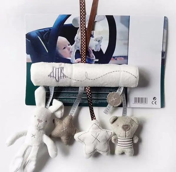 

Cute Music Plush Activity Crib Stroller Baby Soft Toys Hanging Rabbit Star Shape Toy For Kids YH-001