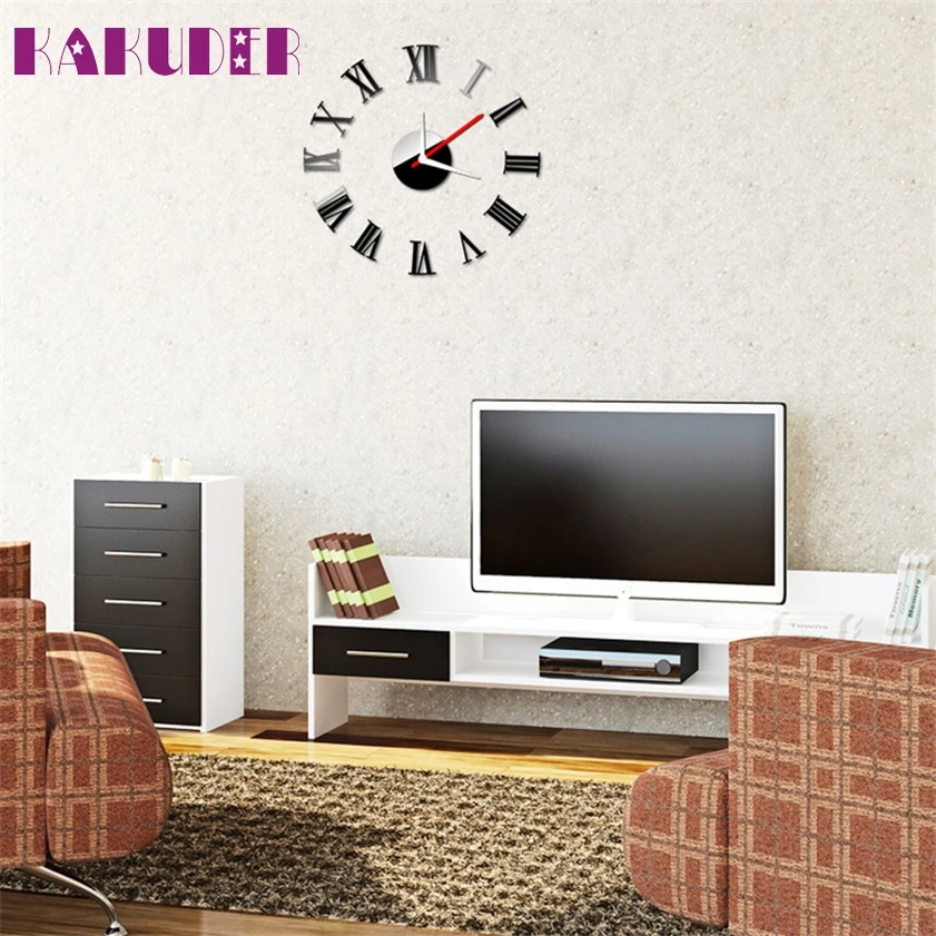 Роскошные самоклеящиеся настенные часы Zero Luxury Rome Vogue DIY|decorative clock|clock wall clockwall decor