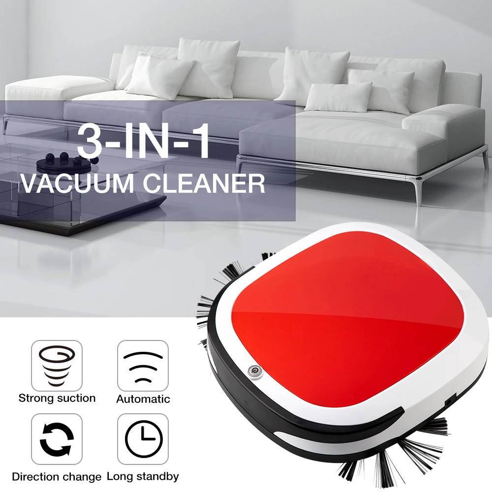 

USB Rechargeable Electric Wireless Sweep Robot Automatic Robot Vacuum Cleaner Household Cleaning Mop the Floo