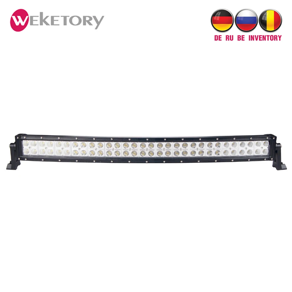 

weketory 32 Inch 180W Curved Epistar LED Light Bar for Work Driving Boat Car Truck 4x4 SUV ATV Off Road Fog Lamp 12v 24v