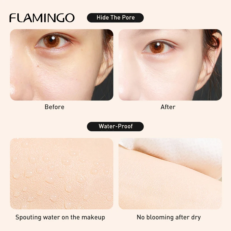 Фламинго бренд BB& CC Кремы, предметы для макияжа, осветляющие тон кожи, увлажняющий обнаженный макияж, все типы кожи, BB крем LMD3001