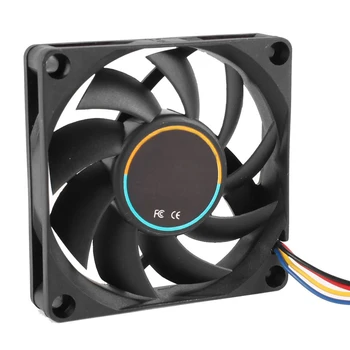 

2016 New 70mmx15mm 12V 4 Pins PWM PC Computer Case CPU Cooler Cooling Fan Black