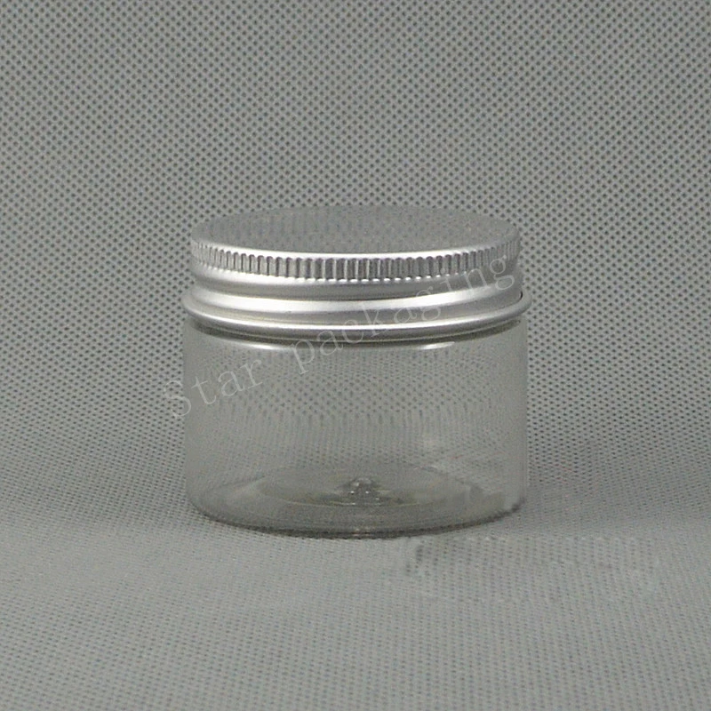50pcs 40gCosmetic Empty Jar Pot Eyeshadow Makeup Face Cream Container Bottle Fashion Design red/transparent Capacity | Красота и