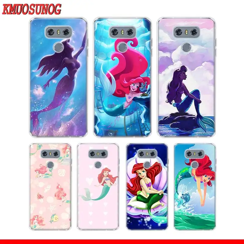 

Transparent Soft Silicone Phone Case Ariel little mermaid for LG Q7 Q6 V40 V30 V20 G7 G6 G5 ThinQ Mini Plus