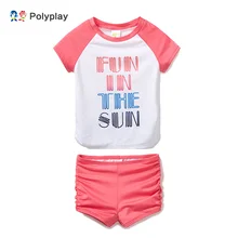 Детский купальник; Купальник для девочек; летний раздельный пляжный костюм для малышей