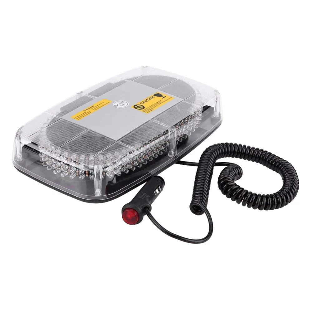  DC12V 240 LED Red Yellow Blue car Vehicle Police Warning light Magnetic Mounted Flashing Strobe Eme - 32609600885