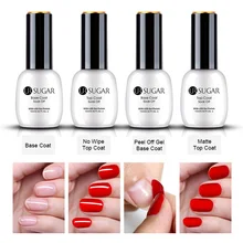 

UR SUGAR 15ml Peel Off Base Coat Matte Top Coat Gel Soak Off Nail Art Gel Polish Manicure Gel Lacquer