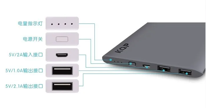 slim power bank 10000mah original 9
