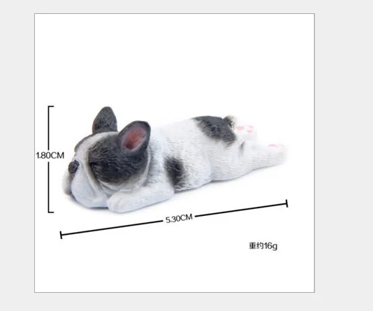 

3pcs/set Four Colours Cute Sleeping Bulldog Cartoon Animal Fridge Magnet High Quality Mini Toy Resin Refrigerator Sticker L247
